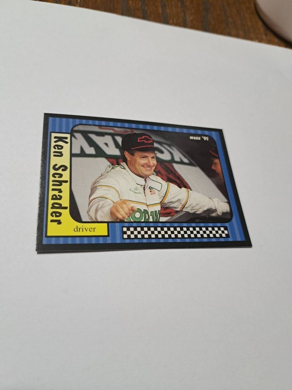 Vintage 1991 Maxx Ken Schrader #25 Race Car Nascar Trading Card